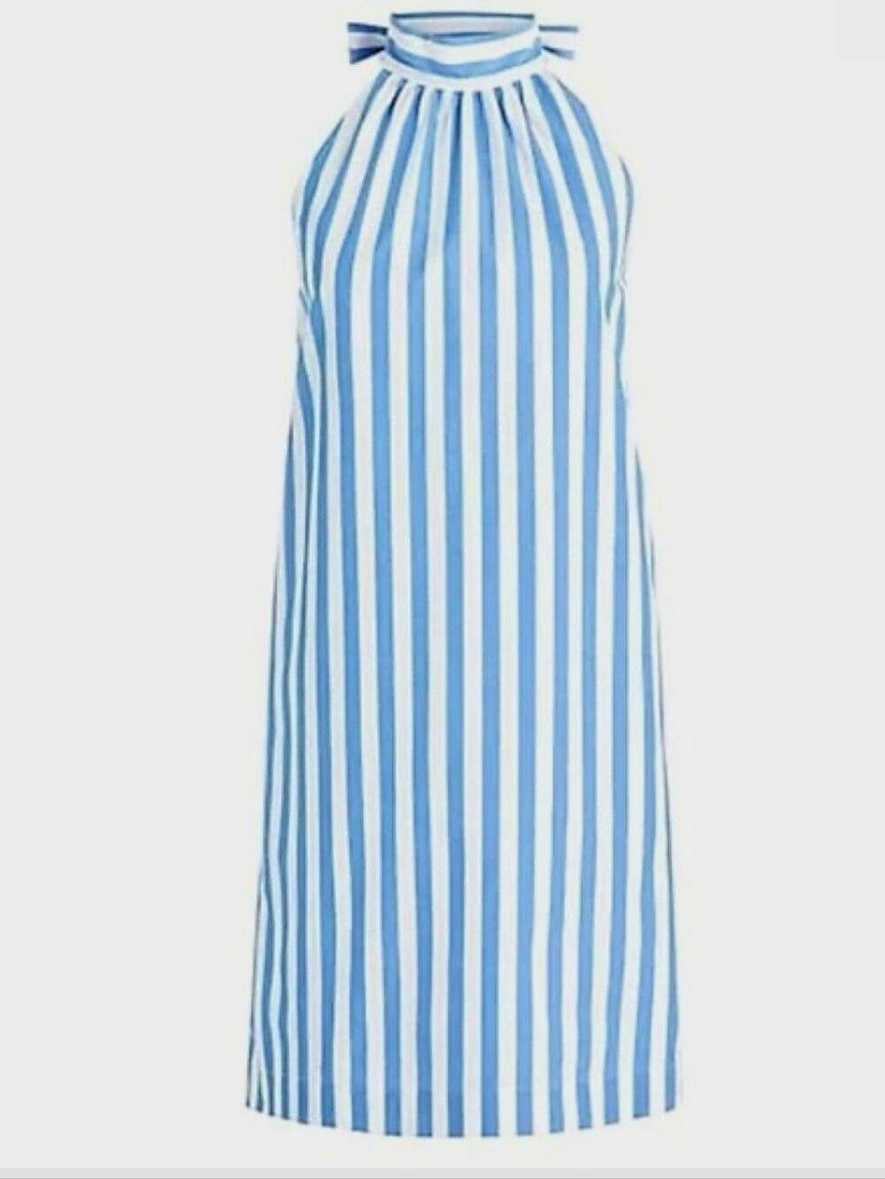 J.Crew Factory Blue / White Striped Dress, Size 10